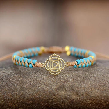 Lotus Charm Turquoise Bracelet-Your Soul Place